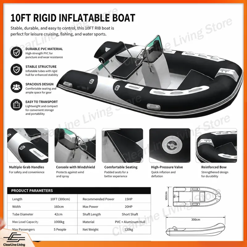 3.6M Inflatable Boat Fiberglas - Fishing Boat Fiberglass ulasan dan harga