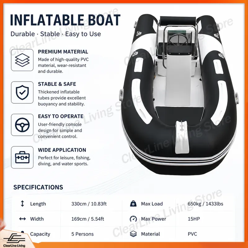 3.6M Inflatable Boat Fiberglas - Fishing Boat Fiberglass ulasan dan harga