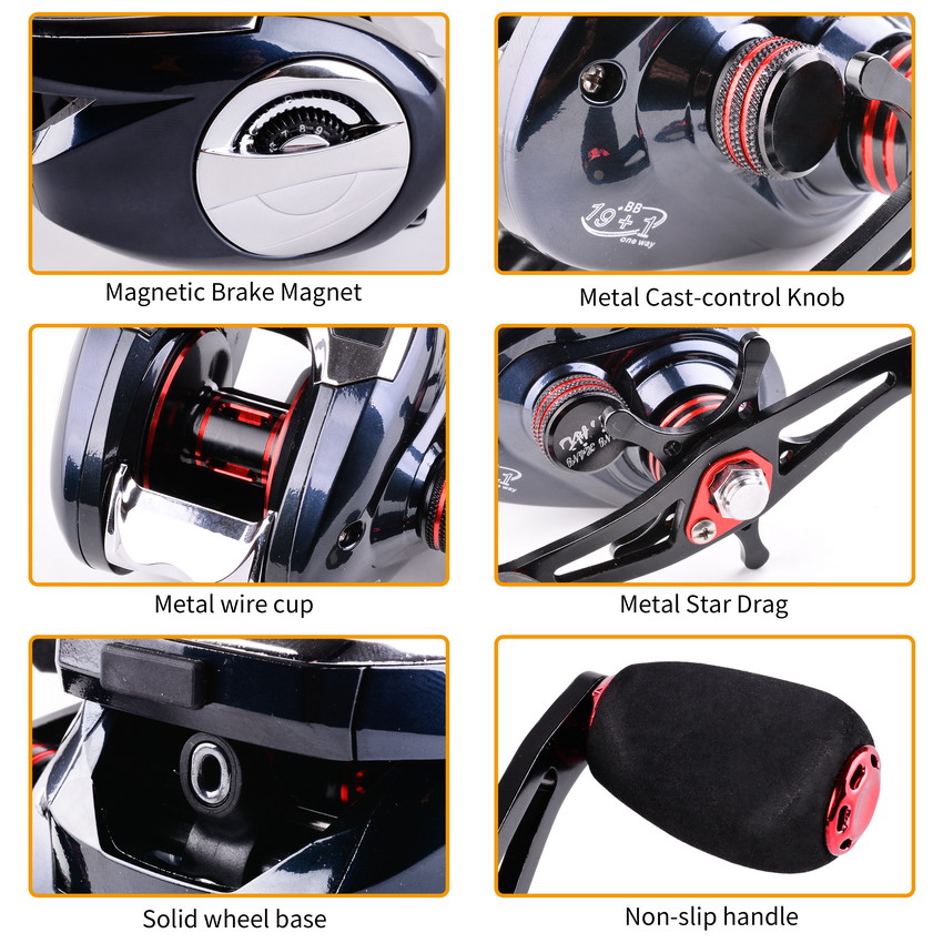 8.0:1 19+1BB Fishing Reel Left - Fishing Boat Steering Wheel ulasan dan harga